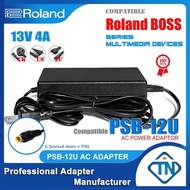 13V 4A AC/DC Adapter PSB-12U for ROLAND BOSS AC-33 40 BA-55 KC-110 CUBE STREET EX (CUBE-STEX) KATANA