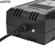 JUSTO Automatically Battery Charger, High Efficiency LED Indicator Battery Charger, Durable 3 Pin 36