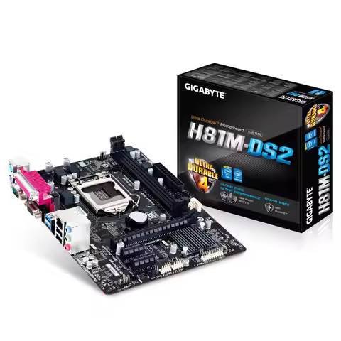 New Gigabyte GA-H81M-DS2 Motherboard For Intel H81 DDR3 USB3.0 16GB LGA 1150 H81M DS2 Desktop Mainbo