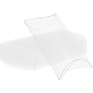 TTZEZE Pillow Favor Boxes, PVC Pillow Boxes Bulk,Clear Packaging Favor Boxes,Party Favor Treat Boxes