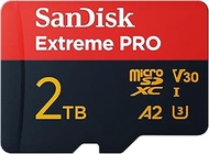 SanDisk 2TB Extreme PRO microSDXC™ UHS-I Card, Up to 250MB/s read speed; Up to 150MB/s write speed, 