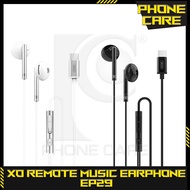 XO REMOTE MUSIC EEARPHONE UNIVERSAL TYPE-C HiFi AUDIO EARPHONES 3 FREQUENCY ANALYSIS EP29