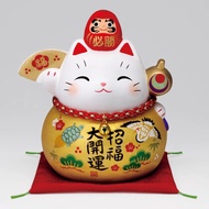 7689 彩尾不倒達摩招財貓金福大存錢罐