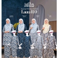 Luvla ❤️ Baju Kurung Pahang Laura 11 Ironless Bf friendly Mosscrepe Sedondon Ibu Anak Corak Batik saiz XS plus size 5XL