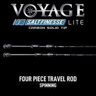 BONE - VOYAGE Salt Finesse Lite ~ Four Piece Spinning Travel Rod Series