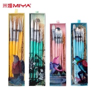 【Must-have】 Miya Himi 5pieces Kids Artists Gouache Paint Brushes Set For Watercolor Face Body Gouach