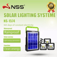 NSS6V 3W LED Solar Emergency Light Solar Lighting Lamp