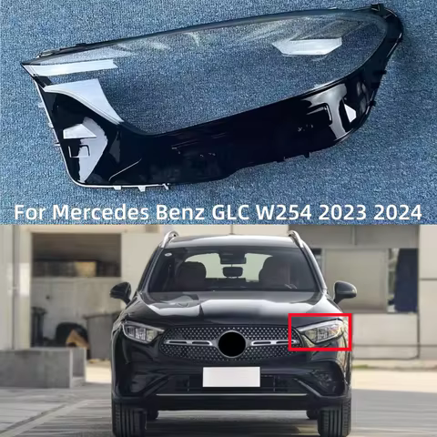 For Mercedes Benz GLC W254 2023 2024 GLC200 GLC260 GLC300 Car Lights Shell Headlight Transparent Len