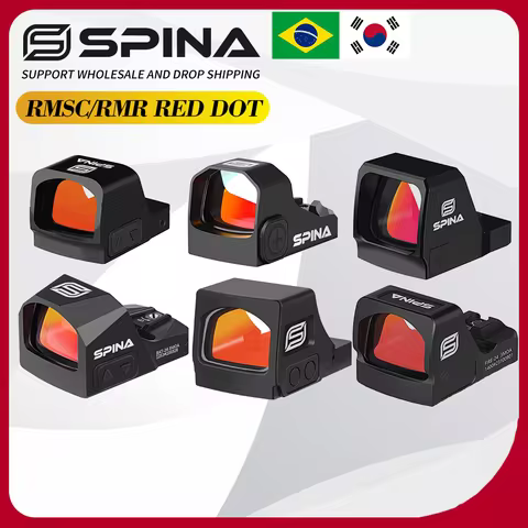 SPINA OPTICS Red Dot Sight Solar Shake Awake RNR MOS Glock 17/19 HS 407C/507C/508T RMSC HS 407K/507K
