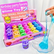 Slime Toy for Kids Clear Crystal Slime & Fluffy Foam Slime with Beads, Non-Sticky Stretchy Putty,DIY