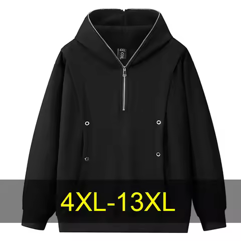 13XL Plus Size Hoodie Men Spring Autumn Streeetwear Harajuku Hoodie Male Big Size Hooded Sweatshirt