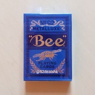 全新Bee 啤牌 Metalluxe Playing Cards (Blue) 蜜蜂金屬藍色撲克牌 cardistry 花切 poker magic 紙牌 魔術 美國正版原裝進口 uspcc 消費券