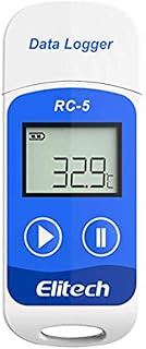 Elitech RC5 Reusable Temperature Data Logger Ambient for Pharma Goods (Pack Of 3) (Range: -30°C to +