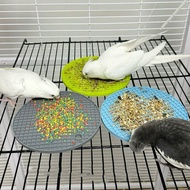 Bird Food Tray Silicone Prevents From Spilling Size 17 Cm Used In Cages. Easy To Clean Suitable For 