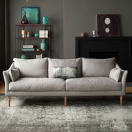 Simple Modern Furniture Three-Person Fabric Sofa Sofa Position Foshan Rental House Combinable Remova