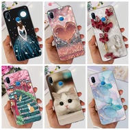 For Huawei Nova 3i / Nova 3e Phone Case Soft Silicone TPU Girl Butterfly Painted Cover for Huawei No