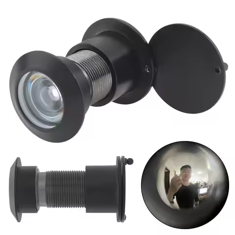 28mm Solid Brass 220 Degree High Definition Door Viewer Security Peek Peep Holes for 1.56inch to 2.2