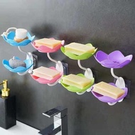 Stackable Soap Holder, 2-Tier Flower-Shaped Bathroom Soap Holder, Multipurpose Holder, aesthetic Soa