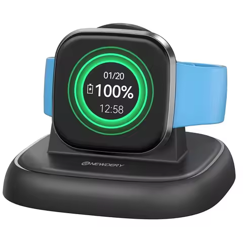 NEWDERY Charger Dock for Fitbit Sense 2/Sense/Versa 4/Versa 3 Magnetic Watch Charger Stand with Char