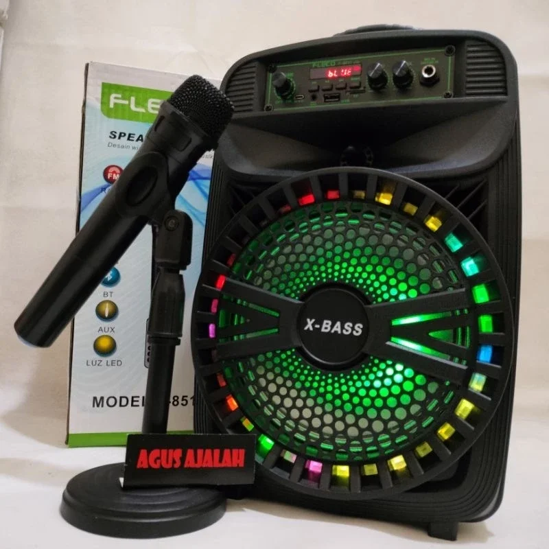 COD SPEAKER BLUETOOTH UKURAN BESAR FLECO F8512/F8606H F8606H mic wireless