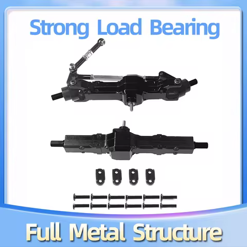 WPL Metal Front Rear Axle Set 1/16 RC Car Upgrade Parts Fit C14 C24 C34 C44 B14 B24