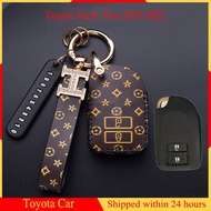 Toyota Yaris Vios 2019 - 2022 Remote Key Leather Case Cover Keychain Accessories