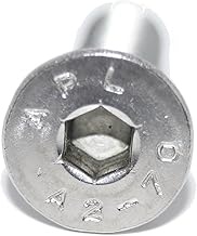 Countersunk Screws with Hexagon Socket M4X14 6 Pieces ISO 10642 A2 Stainless Steel Rust-Proof Counte