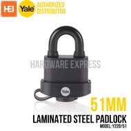 YALE 51mm Laminated Steel Padlock Weatherproof Y220/51