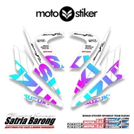 SATRIA F150 STRIPING MOTIF 5 / MOTOSTICKER / ECSTAR / SATRIA FU BARONGA 2012 / STICKER / STICKER