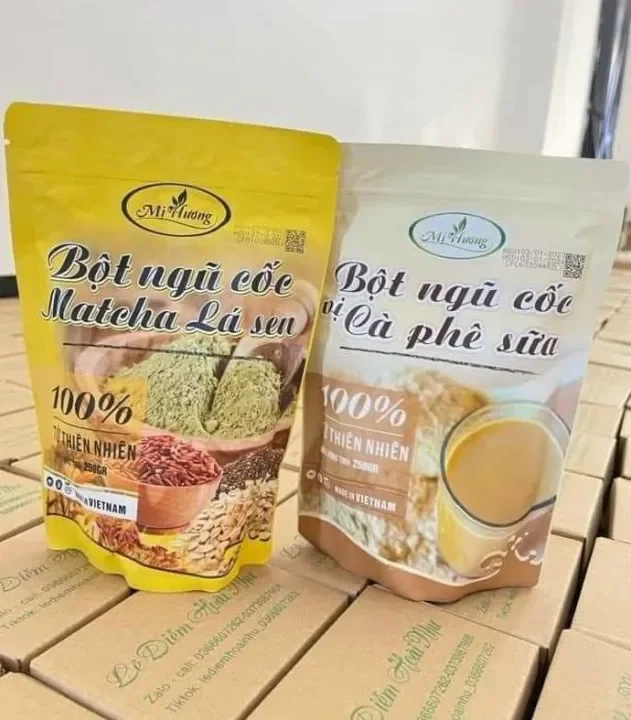 Combo ngũ cốc lá sen+ ngũ cốc café sữa