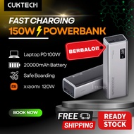 CukTech 150W 20000mAh Powerbank PB200P No.15 P Series Xiaomi 120W Fast Charging Powerbank Airline Sa