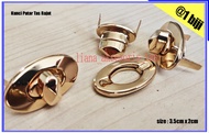 KANCING TAS WANITA IMPOR - KUNCI PUTAR TAS RAJUT - KANCING TAS PUTAR - KANCING TAS CEWEK - KANCING T