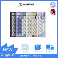 XINMENG  M71 V2 Three mode wireless mechanical keyboard Customized aluminum lumps Gasket structure 6