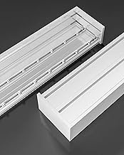 Wall Mount Curtain Track System 3-in-1, Bedroom Curtain Pelmet Box with Double Track, Decorative Alu