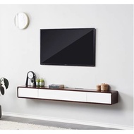 [SG SELLER] FREE INSTALLATION 1.4M / 1.8M Solid wood floating tv console