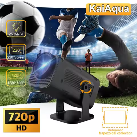 Hot KaiAqua HY320 Projector 4K Android 13 Dual WiFi 6 300ANSI Native 1080P BT5.2 1280*720P Home Thea
