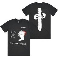 T-shirt Rapper 21Savage American Dream Unisex Streetwear Hip Hop Lelaki Wanita T-shirt Lengan Pendek