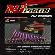 PROBOLT BOLT M6 THREAD 10 LENGTH 1-4cm. TITANIUM SALAYA MODEL 2 KEYS PRICE PER UNIT TITANIUM BOLT SA