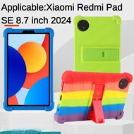 For Xiaomi Redmi Pad SE 8.7inch 2024 Protective Case Four-corner Anti-drop Silicone Soft Shell for R