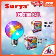Colorful Star Ball Solar LED Decorative Light Bulb 1/2 Watt E27 SNI
