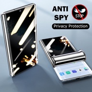 ฝาครอบ Spy ฟิล์ม Hydrogel Soft สำหรับ Samsung Galaxy S23 S22 Ultra S21 Plus S20 FE 5G 2022 S20fe S10 S9 S8 Note 20 10 9 8 ความเป็นส่วนตัวหน้าจอป้องกันฟิล์ม