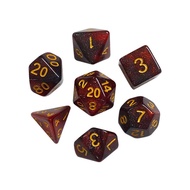 Starry Sky Dice Multi-Sided Flashing Pink Two-Color Acrylic Dice Cthulhu DND Color