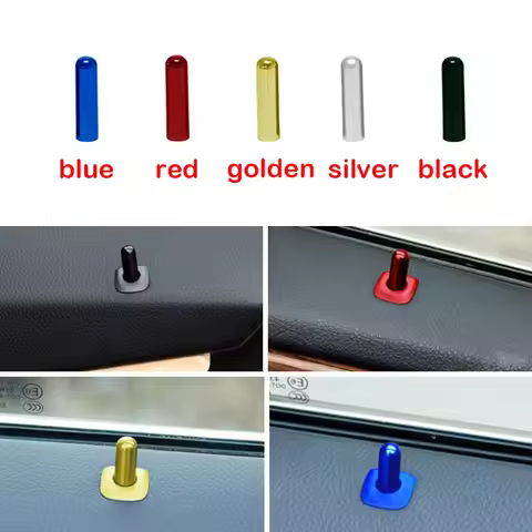 5-color Door Lock Stick Pin Cap Car Interior Styling for BWM F10 F02 F07 E70 525 730 X1 X6 5121 1805
