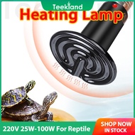 Teekland 25W-100W Pet Bóng đèn Đèn sưởi hồng ngoại Đen phát xạ bằng gốm bóng đèn sưởi cho bò sát