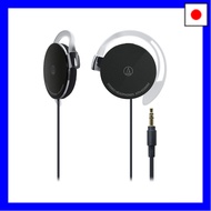 Audio-Technica ATH-EQ300M BK Wired Headphones with Ear Hooks and Ear Fit, Black