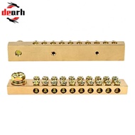 2pcs High-power double-hole busbar terminal blocks for grounding 5p/10p/20p