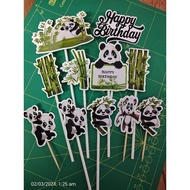 HAPPY BIRTHDAY topper kek panda custom