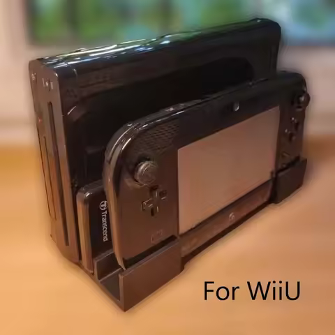 Wii U Game Console Stand up three in one bracket 3D Printing Base Wii U Game Console Games And Acces