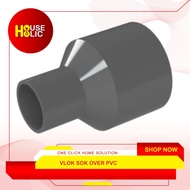 1/2" x 1/ 2" Inch Reducer Pvc Over Sock Socket Fitting