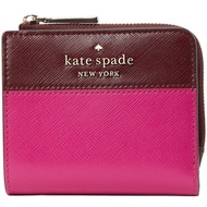 Kate Spade Staci Colorblock Small L-Zip Bifold Wallet in Pink Multi